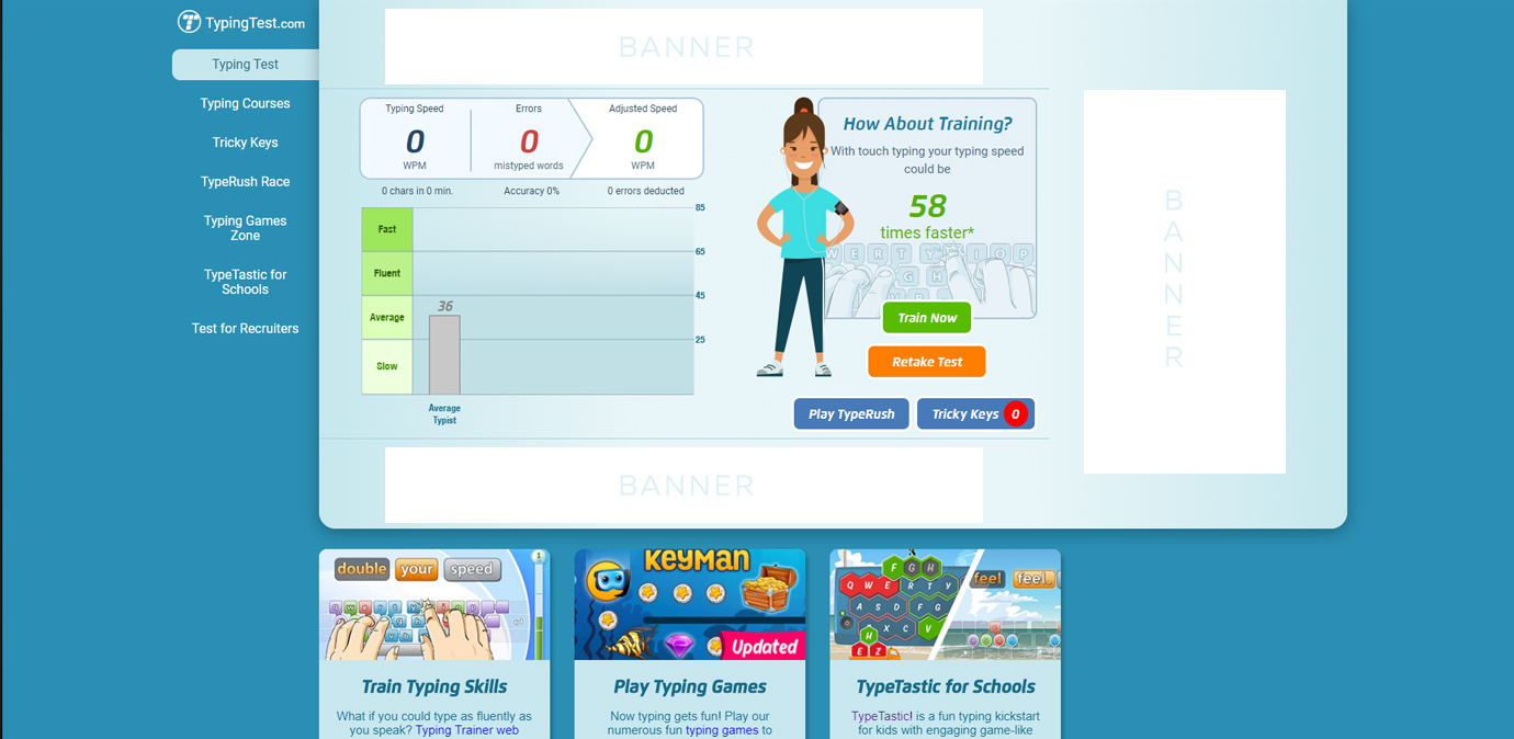 TypingTest screenshot
